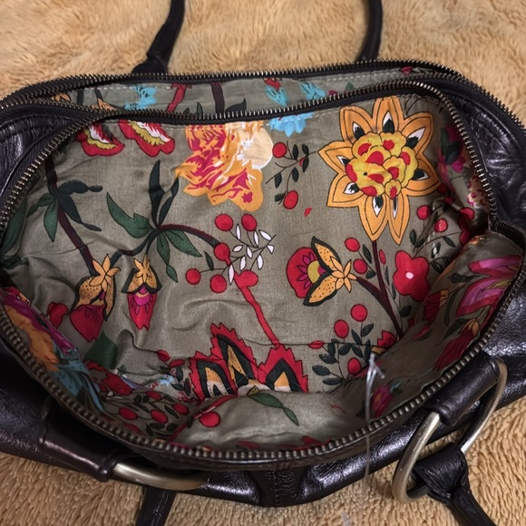 Brown Leather Latico Designer Shoulder Bag Purse - Picture 4 of 13